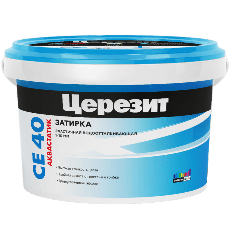 Затирка CERESIT CE 40 Aquastatic - Серая 07 (2кг)