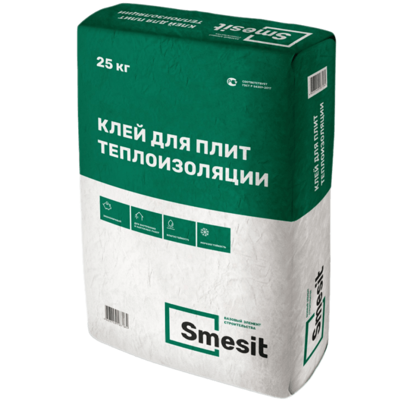 Клей для теплоизоляции SMESIT (25кг)/48 ПРОСРОЧКА
