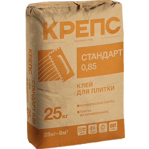 Клей для плитки КРЕПС Стандарт 0,85 (25 кг) /56