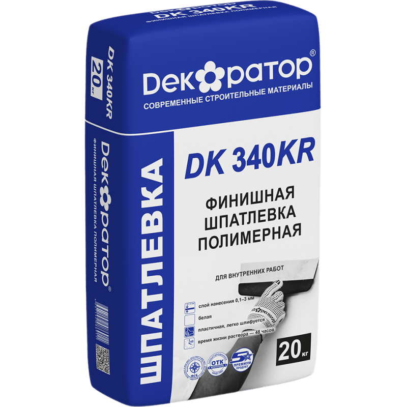 Шпатлевка полимерная финишная DK 340 KR (25кг) / 56