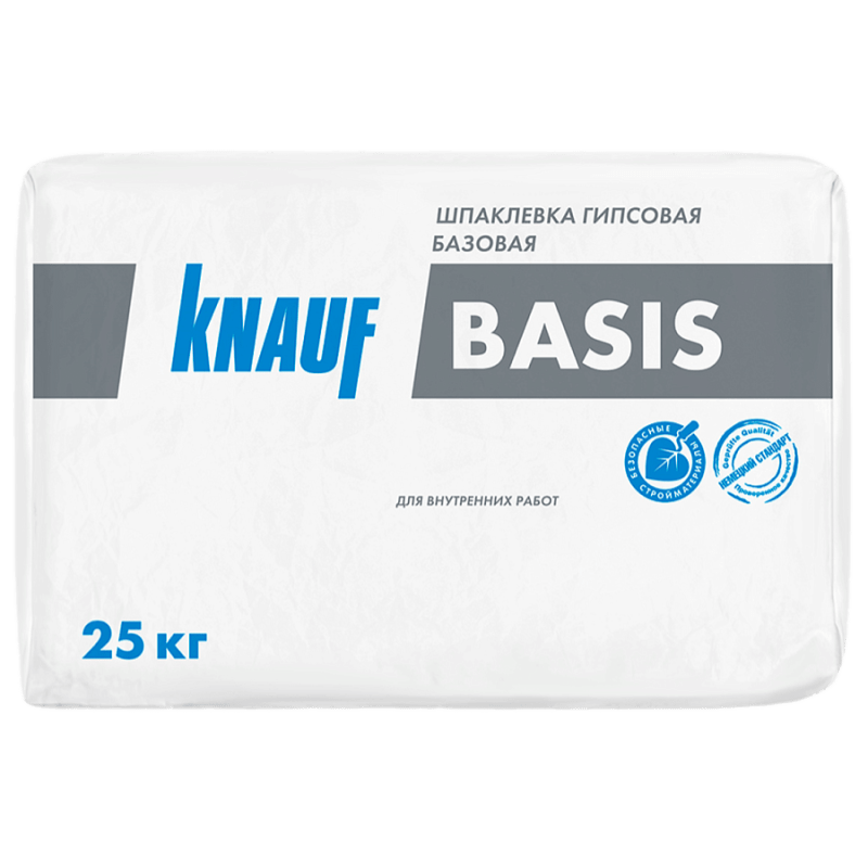 Шпаклевка гипсовая КНАУФ Базис (25кг)