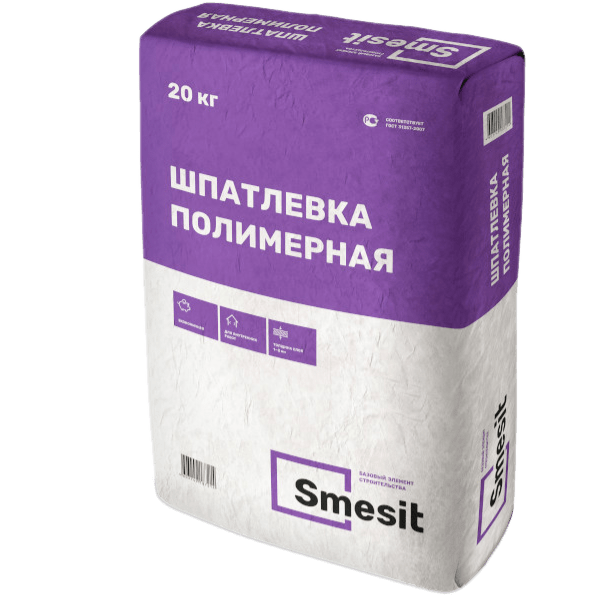Шпаклевка ПОЛИМЕРНАЯ SMESIT (20кг)/56