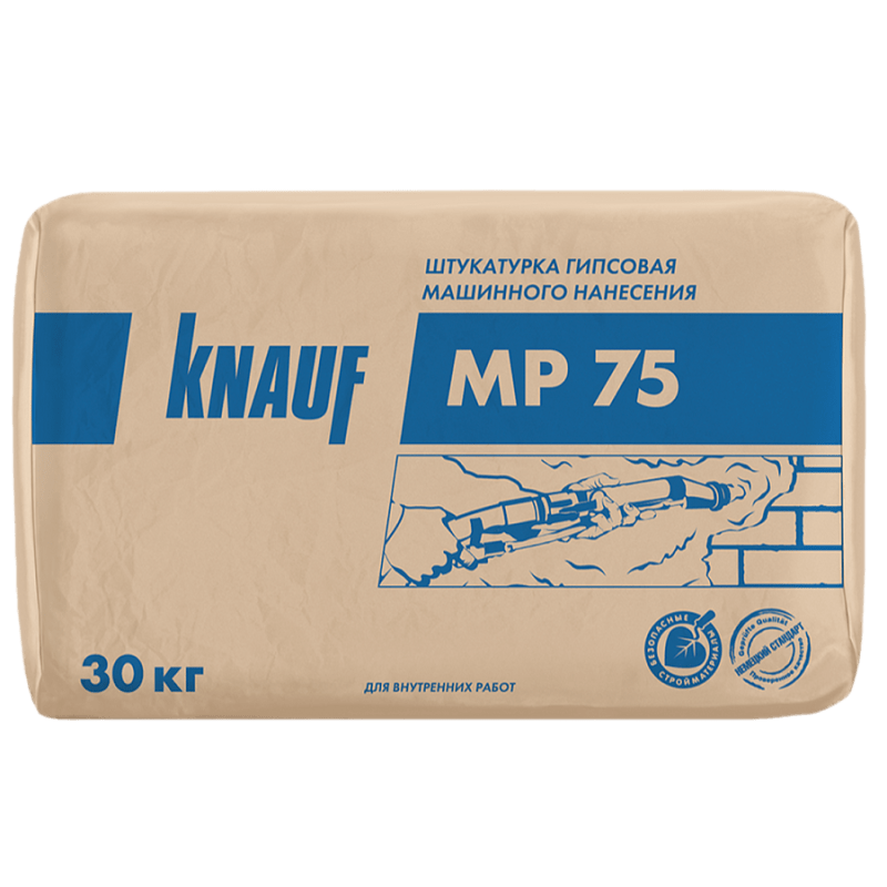 Штукатурка КНАУФ МП-75 для машинного нанесения (30кг)/40