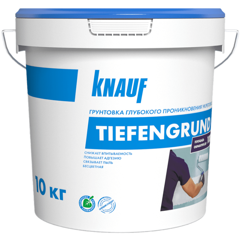 Грунтовка укрепляющая глубокого проникновения КНАУФ Тифенгрунд (10 кг)
